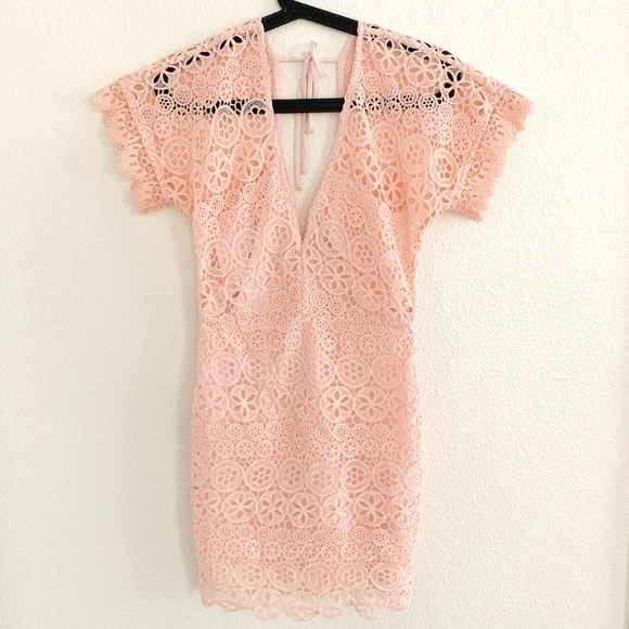 Lovers + Friends Dresses & Skirts - SOLD*Revolve Lovers + Friends • Pink Lace Dress